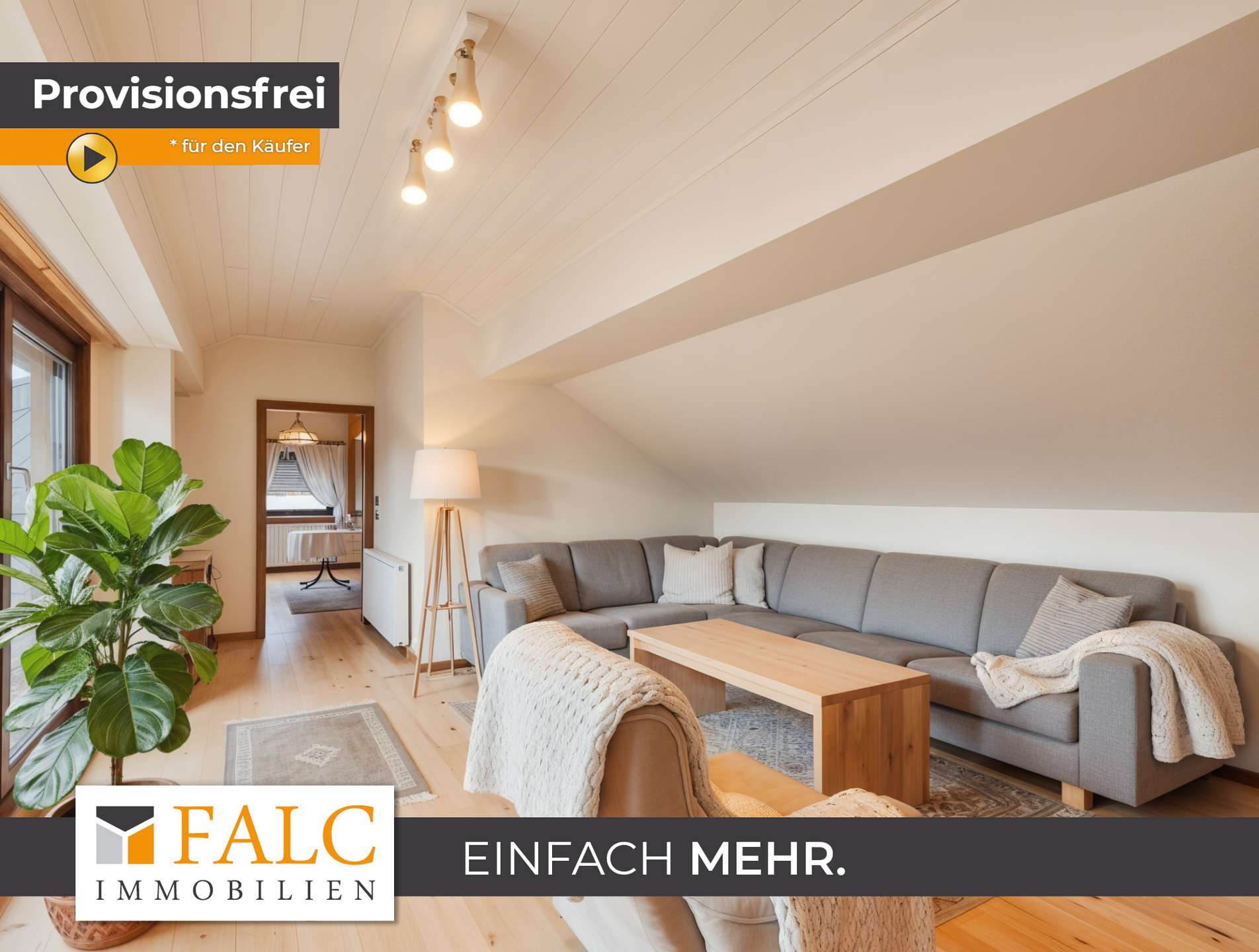 Wohnbereich Dachgeschoss - (KI generiert)